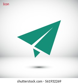 plane vector icon, vector best flat icon, EPS