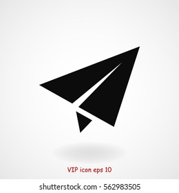 plane vector icon, vector best flat icon, EPS