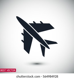 plane vector icon, vector best flat icon, EPS