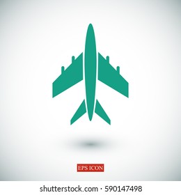 plane vector icon, vector best flat icon EPS
