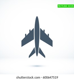 plane vector icon, vector best flat icon EPS