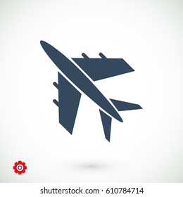 plane vector icon, vector best flat icon, EPS