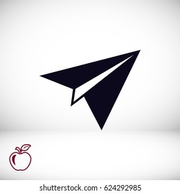 plane vector icon, vector best flat icon, EPS

