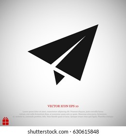 plane vector icon, vector best flat icon, EPS