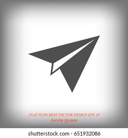 plane vector icon, vector best flat icon, EPS

