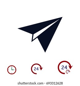 plane vector icon, vector best flat icon, EPS

