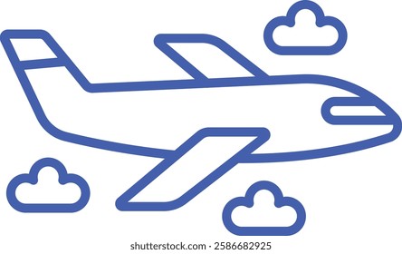 Plane vector icon. Can be used for printing, mobile and web applications.