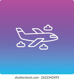 Plane vector icon. Can be used for printing, mobile and web applications.