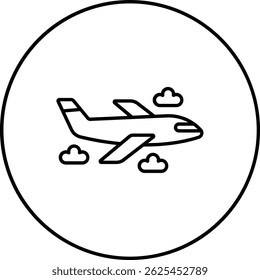Plane vector icon. Can be used for printing, mobile and web applications.