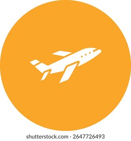 Plane vector icon. Can be used for printing, mobile and web applications.