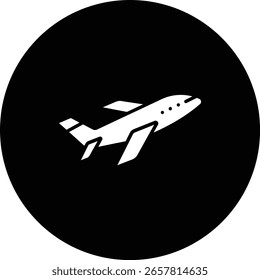 Icono de Vector de avión. Se puede utilizar para aplicaciones de impresión, móviles y de Web.