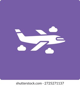 Icono de Vector de avión. Se puede utilizar para aplicaciones de impresión, móviles y de Web.