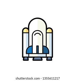 plane vector icon color