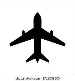 plane vector icon illustration sign