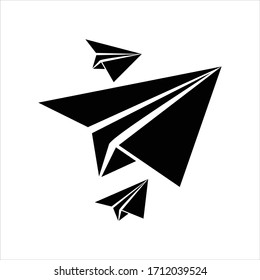 plane vector icon illustration sign