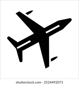 plane vector icon line template