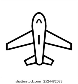 plane vector icon line template