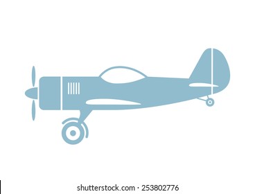 Plane vector icon on white background