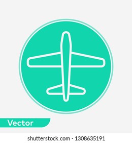 Plane vector icon sign symbol
