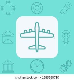 Plane vector icon sign symbol