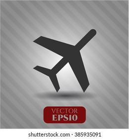 Plane vector icon or symbol