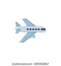 plane vector icon. transportation and vehicle icon flat style. perfect use for icon, logo, illustration, website, and more. icon design color style