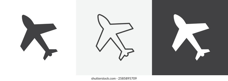 Plane vector icons collection graphic designs for ui designs