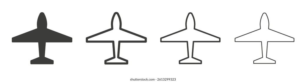 Plane vector icons graphic pack