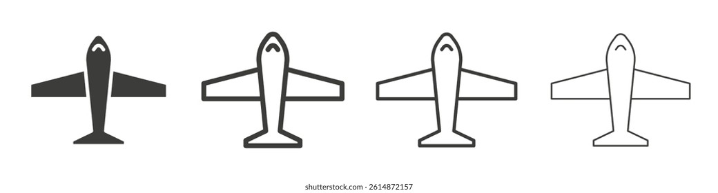 Plane vector icons graphic pack
