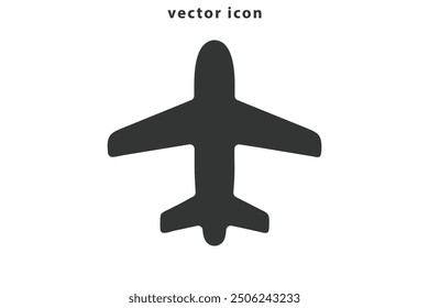 Plane vector illustration art design airplane logo icon. Flight transport symbol icon. Plane icon vector, solid illustration, pictogram isolated color editable.