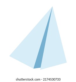 Plane vector illustration. Collection of white paper airplanes flying in air or sky, aircraft from folded paper isolated on blue background