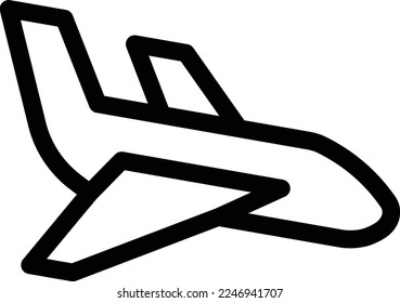 plane Vector illustration on a transparent background. Premium quality symmbols. Thin line vector icons for concept and graphic design. 
