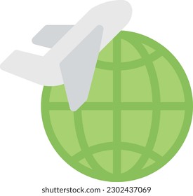 plane Vector illustration on a transparent background. Premium quality symmbols. Line Color vector icons for concept and graphic design. 
