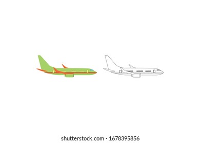 Ilustración del aeropuerto de objeto vector plano