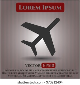 Símbolo vector de plano