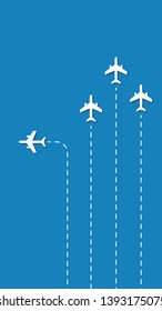 plane vector. wallpaper. free space for text. background.