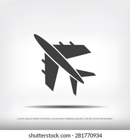 plane vektor icon