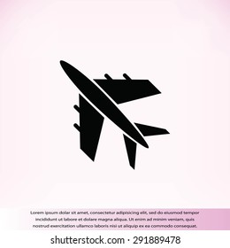 plane vektor icon