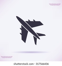 plane vektor icon