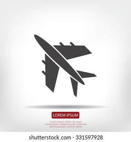 plane vektor icon