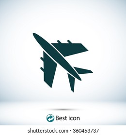 Plane Vektor Icon Stock Vector (Royalty Free) 360453737 | Shutterstock