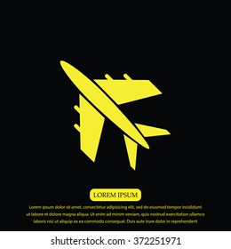 plane vektor icon