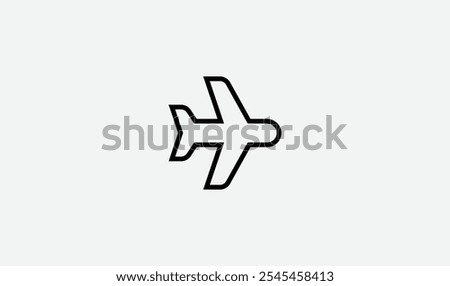 Plane-alt icon: a minimalist symbol of an aircraft in flight, ideal for travel, aviation, and logistics themes. Perfect for use in apps, websites, and graphic design projects.