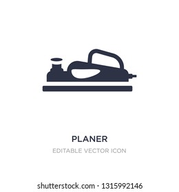 planer icon on white background. Simple element illustration from Construction and tools concept. planer icon symbol design.