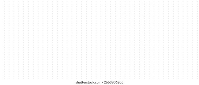 Planer page with dotted grid. Seamless checkered paper texture. Retro bullet journal notebook background. Simple square graph pattern. School math sheet wallpaper. Vector repeating workbook paper