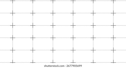 Planer page with dotted grid. Seamless checkered paper texture. Retro bullet journal notebook background. Simple square graph pattern. School math sheet wallpaper. Vector repeating workbook paper