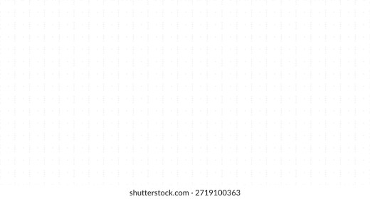 Planer-Seite mit gepunktetem Raster. Nahtlose Schachbrettmuster aus Papier. Notizbuchhintergrund für Retro-Aufzählungszeichen. Einfaches quadratisches Graphmuster. Schulmathematik Tapete. Wiederholtes Vektorgrafik-Arbeitsmappenpapier