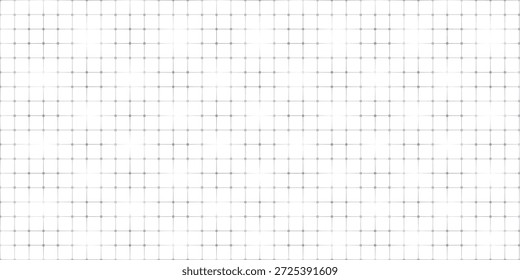 Planer page with dotted grid. Seamless checkered paper texture. Retro bullet journal notebook background. Simple square graph pattern. School math sheet wallpaper. Vector repeating workbook paper