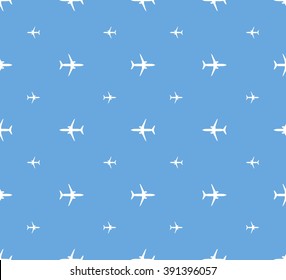 Planes Blue Pattern