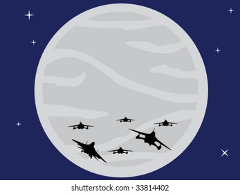 planes flight right to the moon